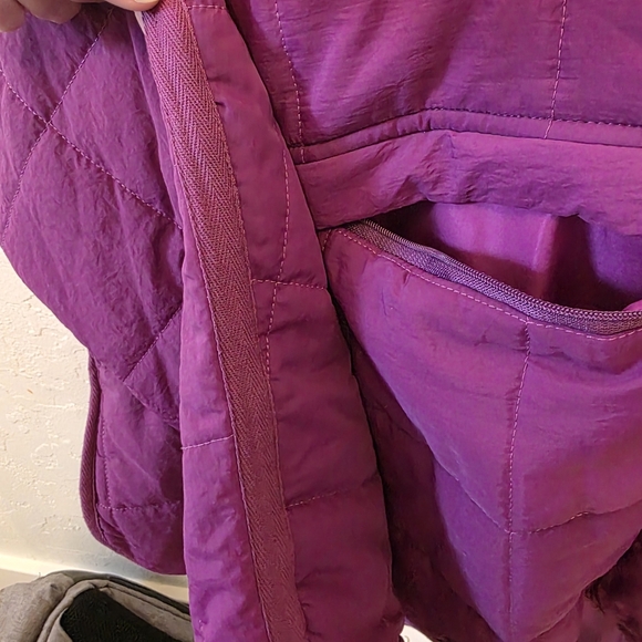 Purple Quilted Pullover Jacket - Picture 4 of 9